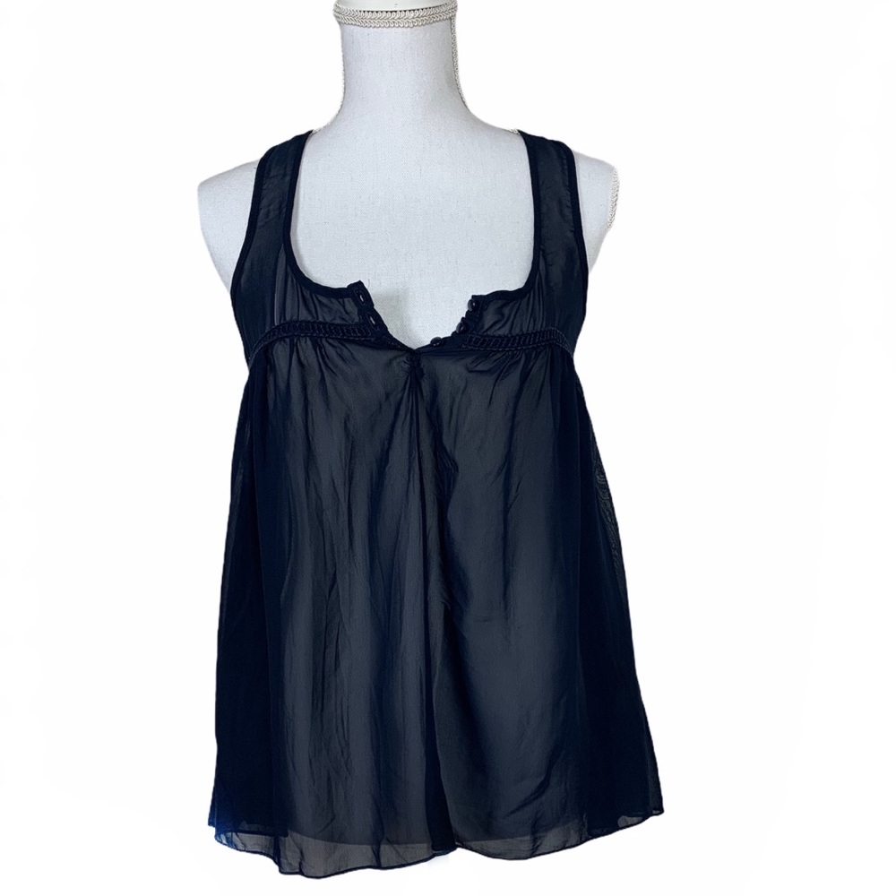 Aeropostale Blue Lightweight Flare SheerTop, sz XS